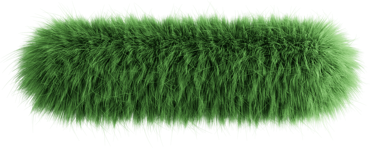 Green 3D Fluffy Symbol Hyphen